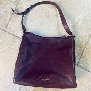 Kate Spade deep purple leather bag